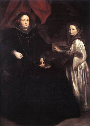 Portrait of Porzia Imperiale and Her Daughter - Anthony van Dyck