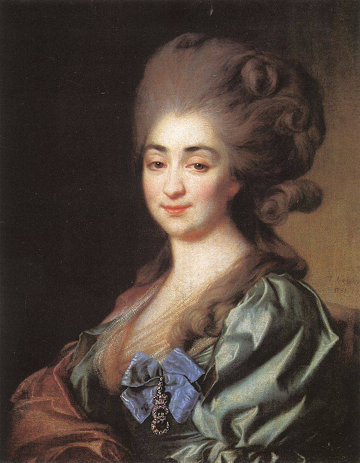 Portrait of Praskovia Repnina - Dmitry Levitzky