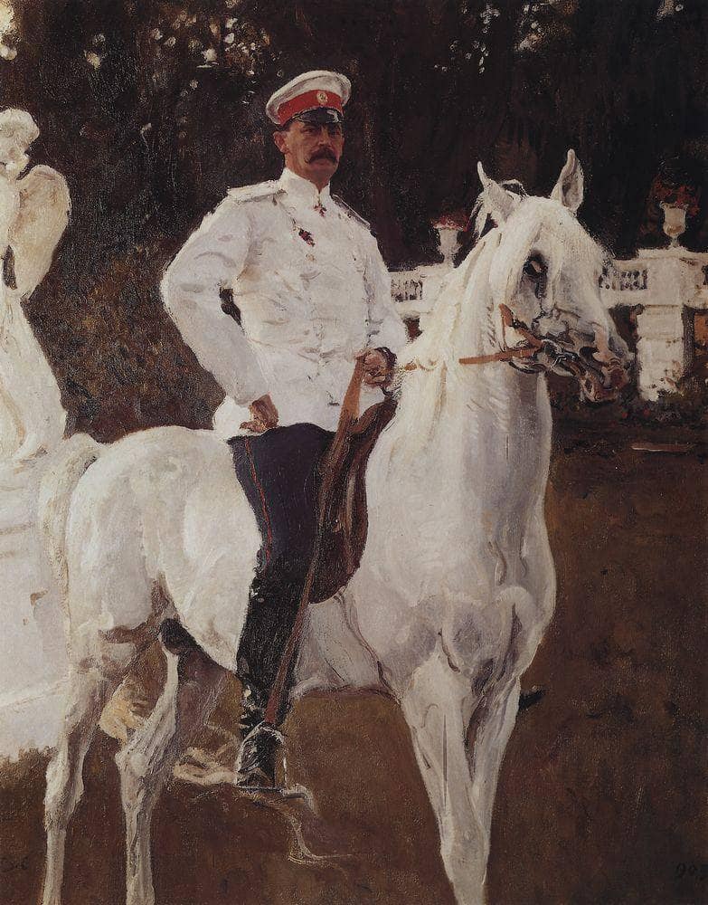 Portrait of Prince Felix Yussupov by Valentin Serov — hand-painted animal oil painting reproduction on canvas