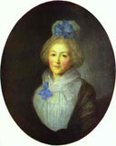 Portrait of Princess A.A.Dolgorukaya by Fyodor Rokotov — male oil painting wall art, Rococo