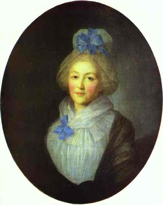 Portrait of Princess A.A.Dolgorukaya - Fyodor Rokotov