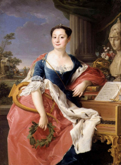 Portrait of Princess Giacinta Orsini Buoncampagni Ludovisi in hallway