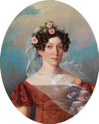 Portrait of Princess Helene PoniÅski by Friedrich Johann Gottlieb Lieder — oil painting reproduction