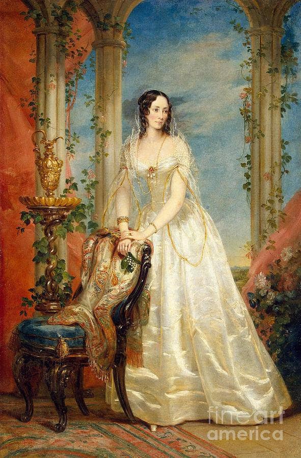 Portrait of Princess Zinaida Yusupova by Christina Robertson — hand-painted cultural oil painting reproduction on canvas