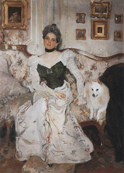 Portrait of Princess Zinaida Yusupova in hallway