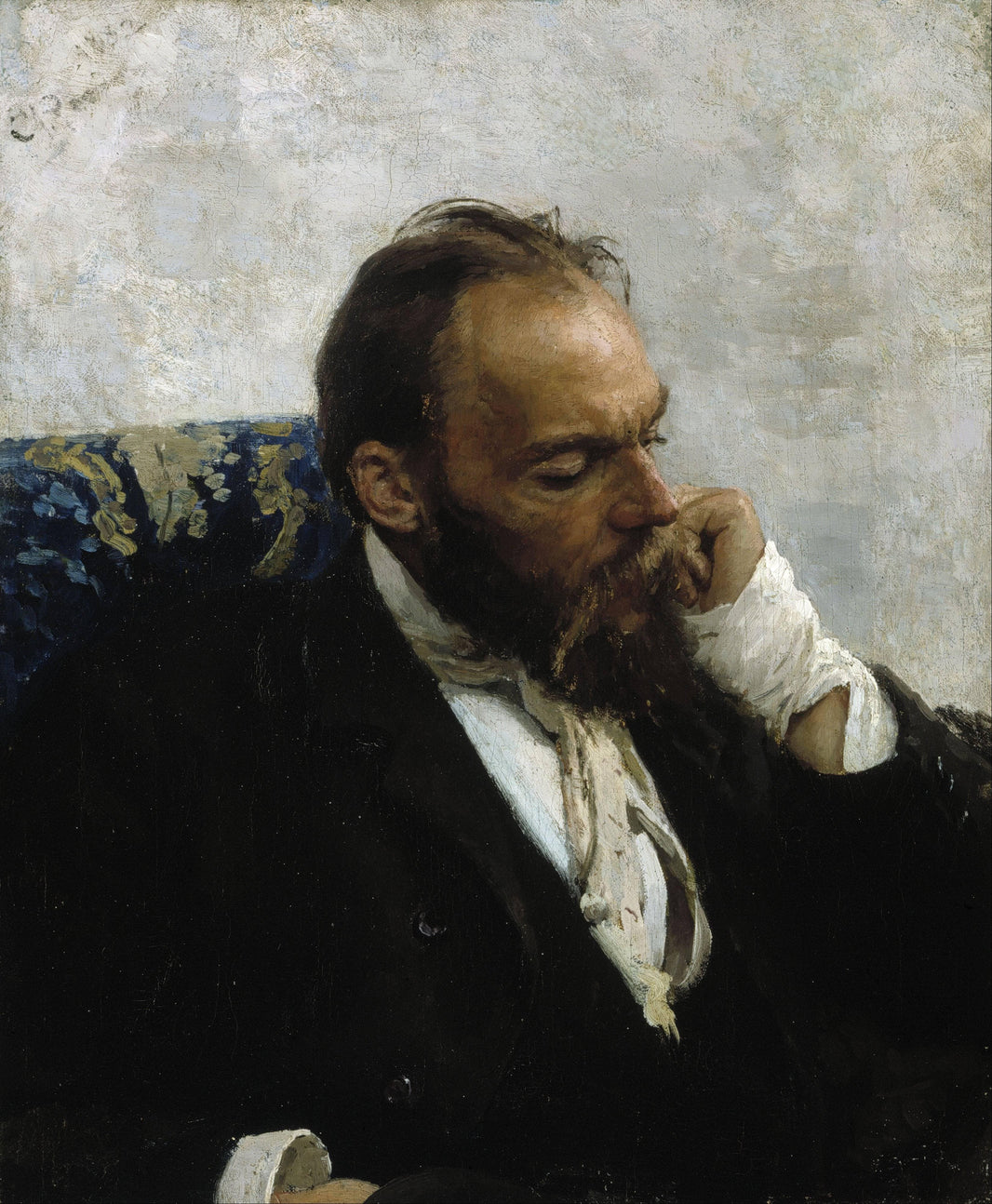 Portrait of Professor Ivanov by Ilya Repin — hand-painted portrait oil painting reproduction on canvas