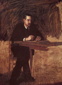 Portrait of Professor William D. Marks by Thomas Eakins — hand-painted portrait oil painting reproduction on canvas