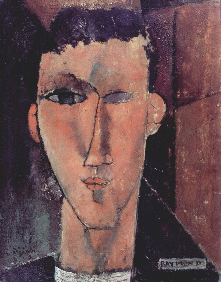 Portrait of Raymond by Amedeo Modigliani — hand-painted portrait oil painting reproduction on canvas