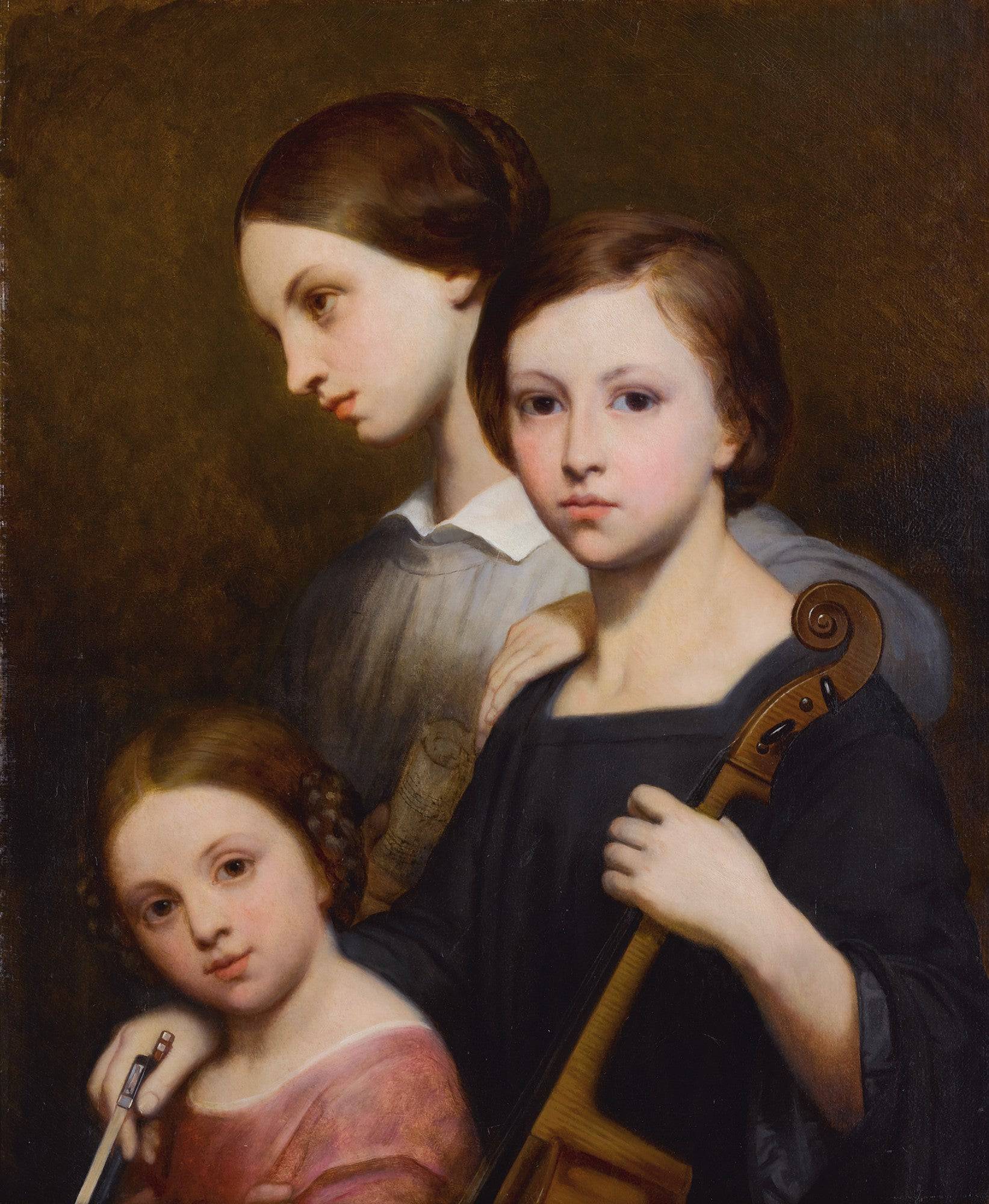 Portrait of René, Cécile and Louise Franchomme - Ary Scheffer