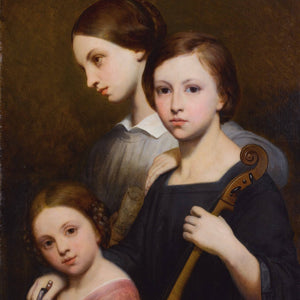 Portrait of René, Cécile and Louise Franchomme