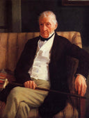 Portrait of Rene-Hillaire De Gas by Edgar Degas — male oil painting wall art, Realism