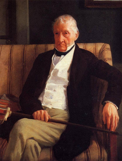 Portrait of Rene-Hillaire De Gas in home office