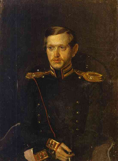 Portrait of S. S. Krylov in modern living room