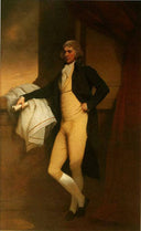 Portrait of Samuel Oldknow by Joseph Wright — male oil painting wall art, Rococo