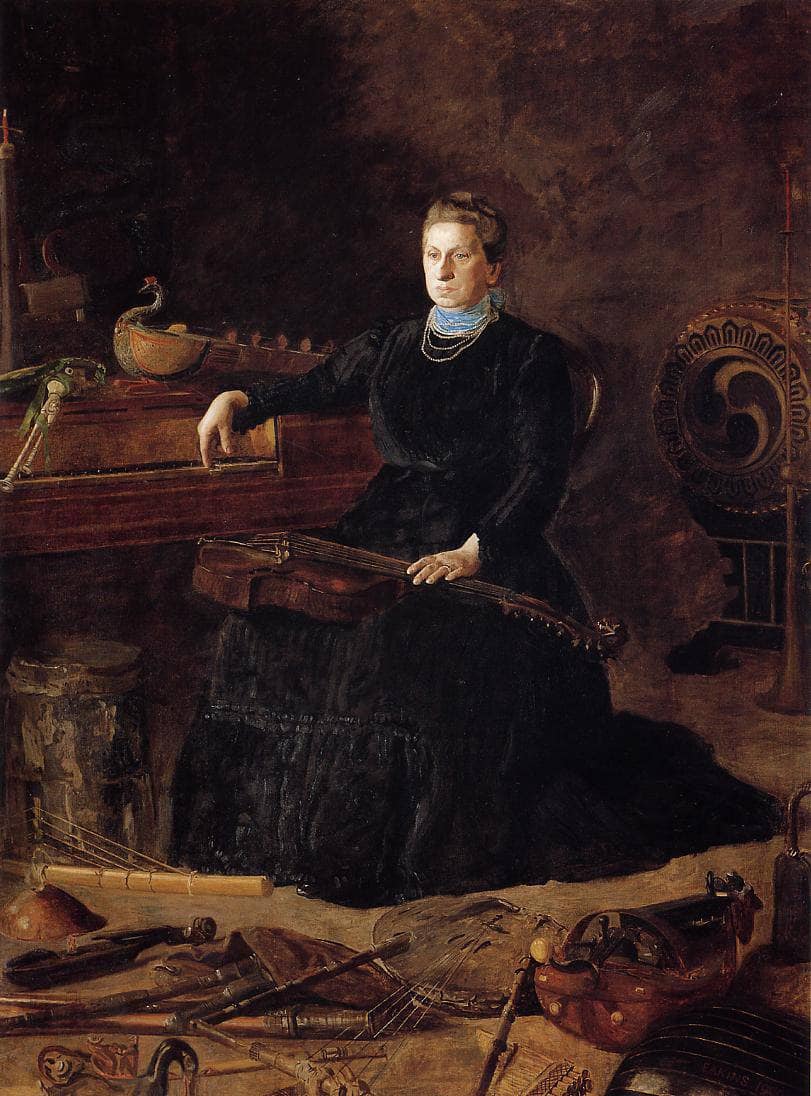 Portrait of Sarah Sagehorn Frishmuth by Thomas Eakins — hand-painted portrait oil painting reproduction on canvas