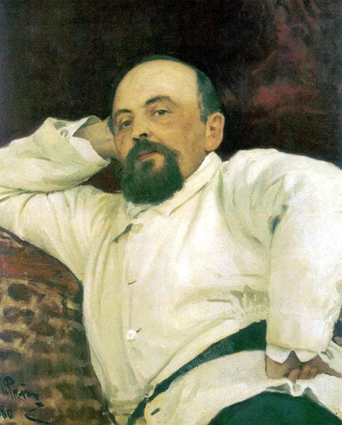 Portrait of Savva Mamontov by Ilya Repin — hand-painted portrait oil painting reproduction on canvas