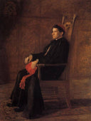 Portrait of Sebastiano Cardinal Martinelli by Thomas Eakins — male oil painting wall art, Realism
