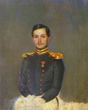 Portrait of Second Captain Vannovsky by Pavel Fedotov — male oil painting wall art, Realism