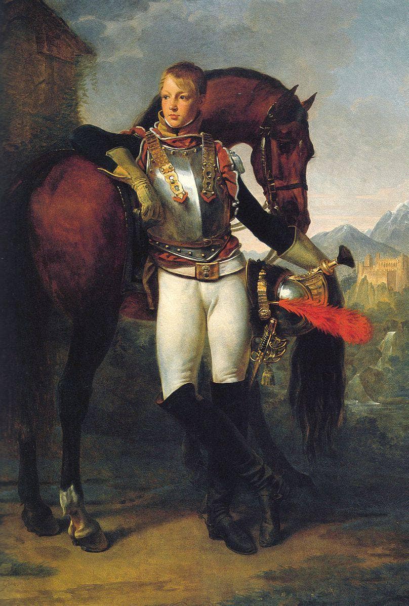 Portrait of Second Lieutenant Charles Legrand by Antoine-Jean Gros — hand-painted animal oil painting reproduction on canvas