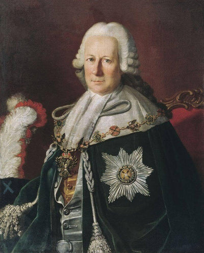 Portrait of Semen Ivanovich Mordvinov as Chevalier of the Order of St. Andrew by Carl-Ludwig Johann Christineck — oil painting reproduction