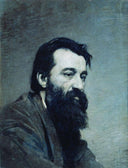 Portrait of Sergey Nikolaevich Amosov by Mykola Yaroshenko — male oil painting wall art, Realism