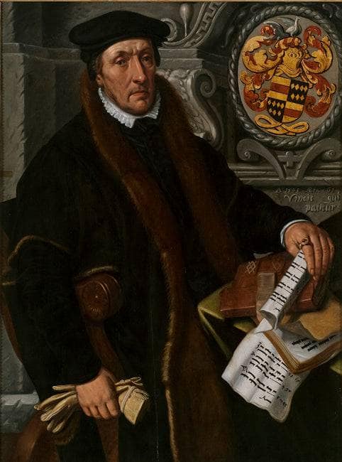 Portrait of Simon Marten Dircsz by Pieter Aertsen — hand-painted portrait oil painting reproduction on canvas