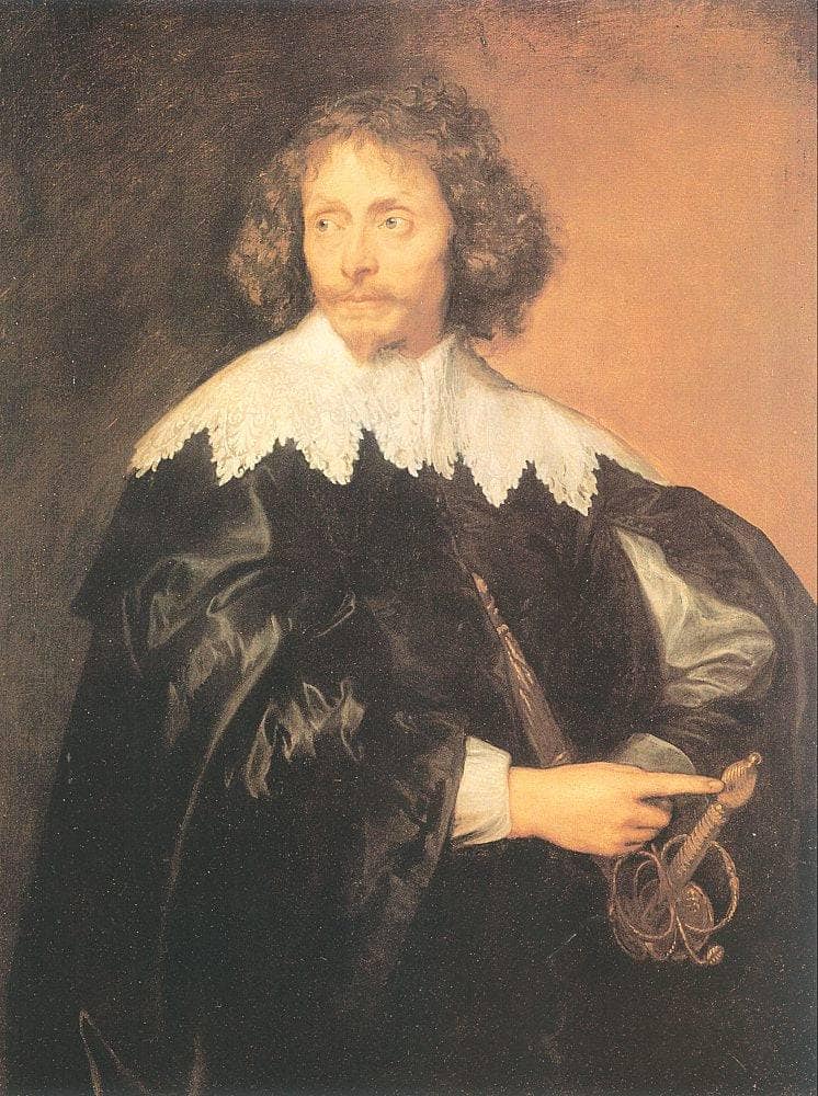 Portrait of Sir Thomas Chaloner by Anthony van Dyck — hand-painted portrait oil painting reproduction on canvas