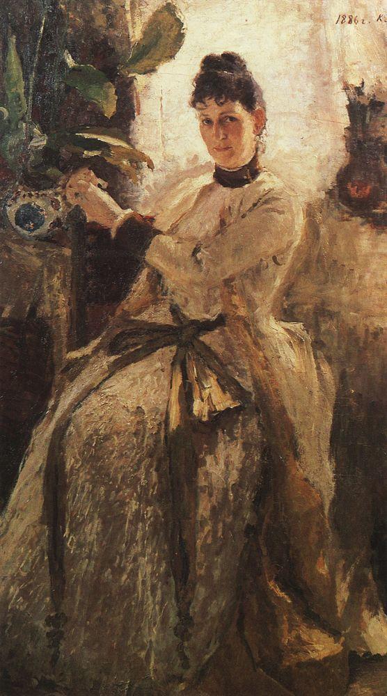 Portrait of Sofia Golitsyna - Konstantin Korovin