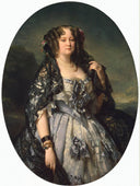 Portrait of Sophia Alexandrovna RadziwiÅÅ by Franz Xaver Winterhalter — hand-painted portrait oil painting reproduction on canvas