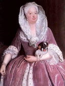 Portrait of Sophie Dorothea von Preußen by Antoine Pesne — male oil painting wall art, Rococo