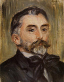 Portrait of Stephane Mallarme by Pierre-Auguste Renoir — hand-painted portrait oil painting reproduction on canvas