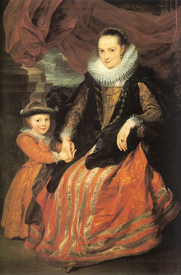 Portrait of Susanna Fourment and Her Daughter - Anthony van Dyck