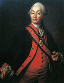 Portrait of Suvorov by Dmitry Levitzky — hand-painted portrait oil painting reproduction on canvas