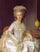 Portrait of Suzanne Curchod (Madame Jacques Necker) Wearing a White Satin Dress in apartment