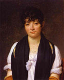 Portrait of Suzanne Le Pelletier de Saint Fargeau by Jacques-Louis David — male oil painting wall art, Neoclassicism