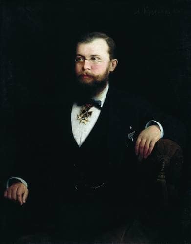 Portrait of the A.M. Sibiryakov by Alexei Korzukhin — oil painting reproduction
