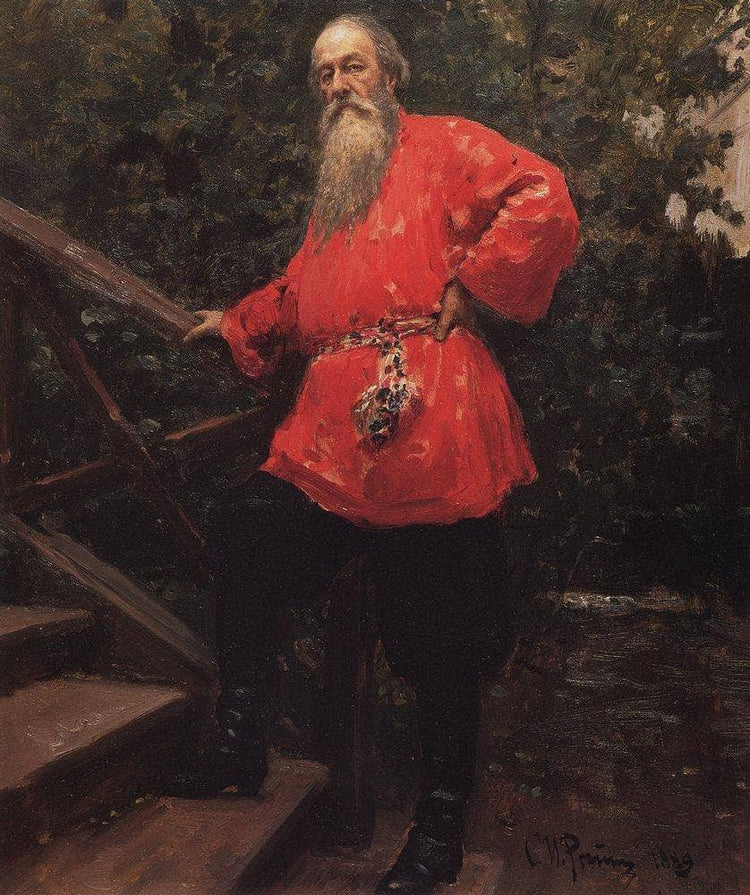 Portrait of the Art Critic Vladimir Stasov - Ilya Repin