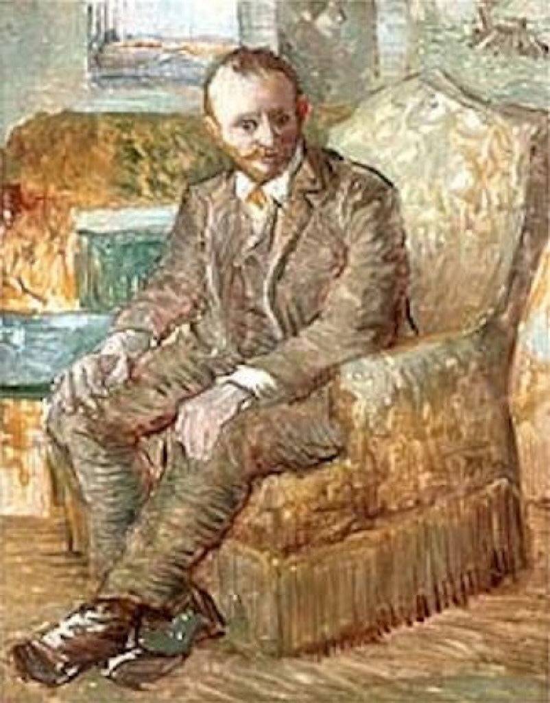 Portrait of the Art Dealer Alexander Reid, Sitting in an Easy Chair - Vincent van Gogh