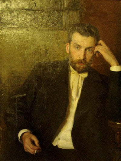 Portrait of the artist Albert Benois in bedroom