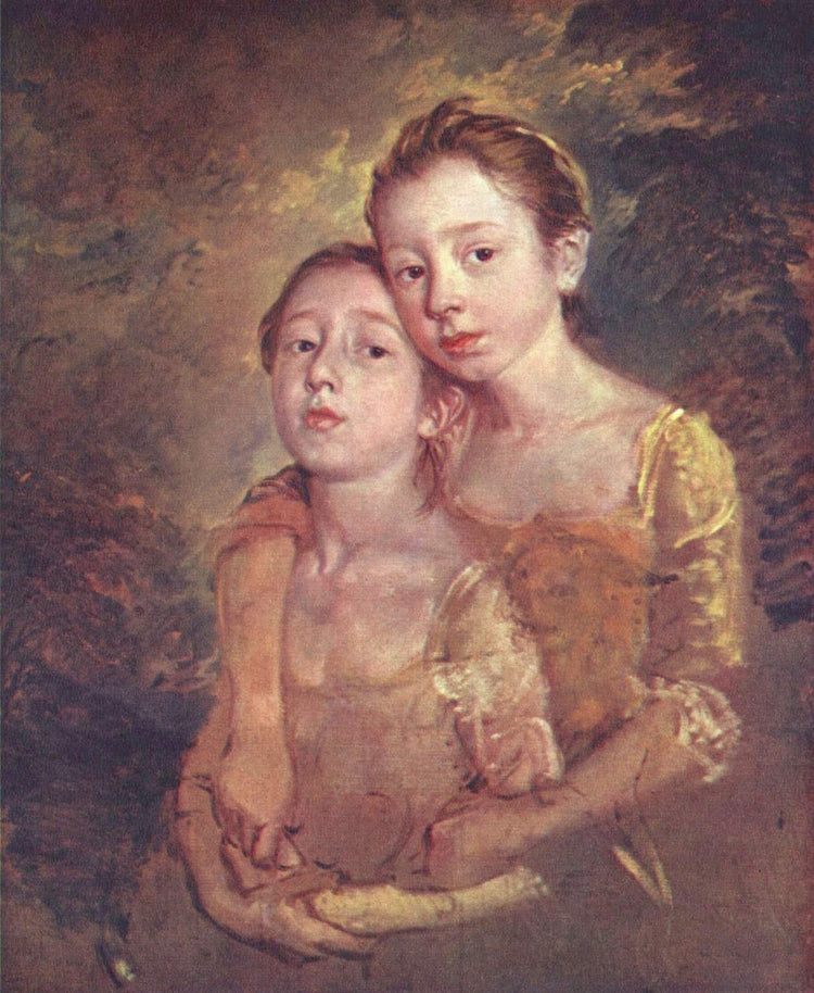 Portrait of the artist's daughter with a cat - Thomas Gainsborough