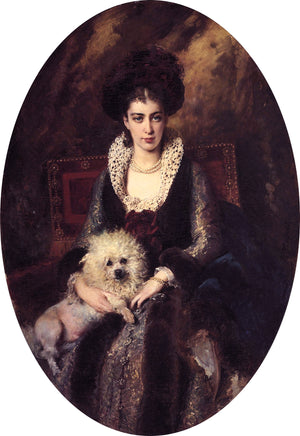 Portrait of the Artist's Wife - Konstantin Makovsky