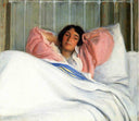 Portrait of the Artist's Wive Edity by Joseph DeCamp — hand-painted portrait oil painting reproduction on canvas