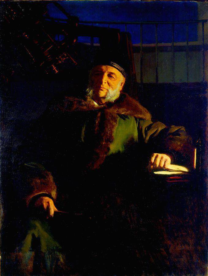 Portrait of the astronomer Otto Struve Vasilyevich - Ivan Kramskoy