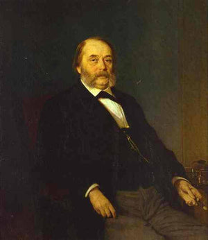 Portrait of the Author Ivan Goncharov - Ivan Kramskoy