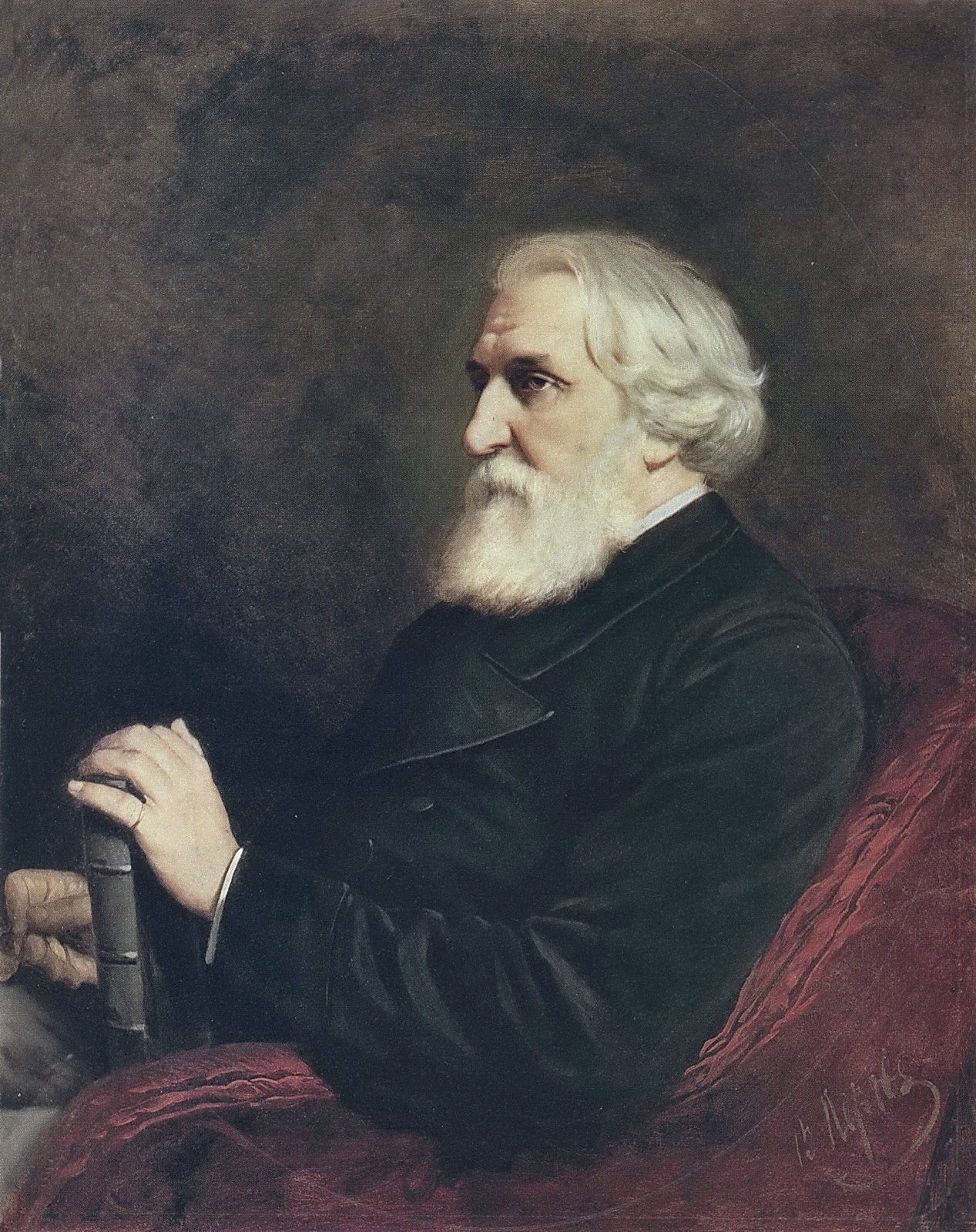 Portrait of the Author Ivan Turgenev - Vasily Perov