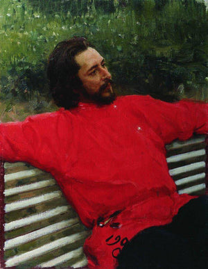 Portrait of the Author Leonid Andreev - Ilya Repin