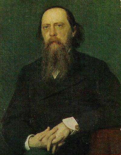 Portrait of the Author Mikhail Saltykov Shchedrin - Ivan Kramskoy