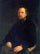 Portrait of the Author Mikhail Saltykov-Shchedrin in kitchen