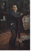 Portrait of the Composer Alexander Serov by Valentin Serov — hand-painted portrait oil painting reproduction on canvas