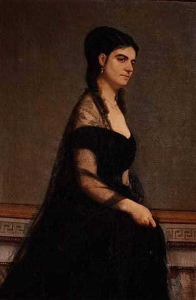 Portrait of the Contessa G. Tempestini in entryway